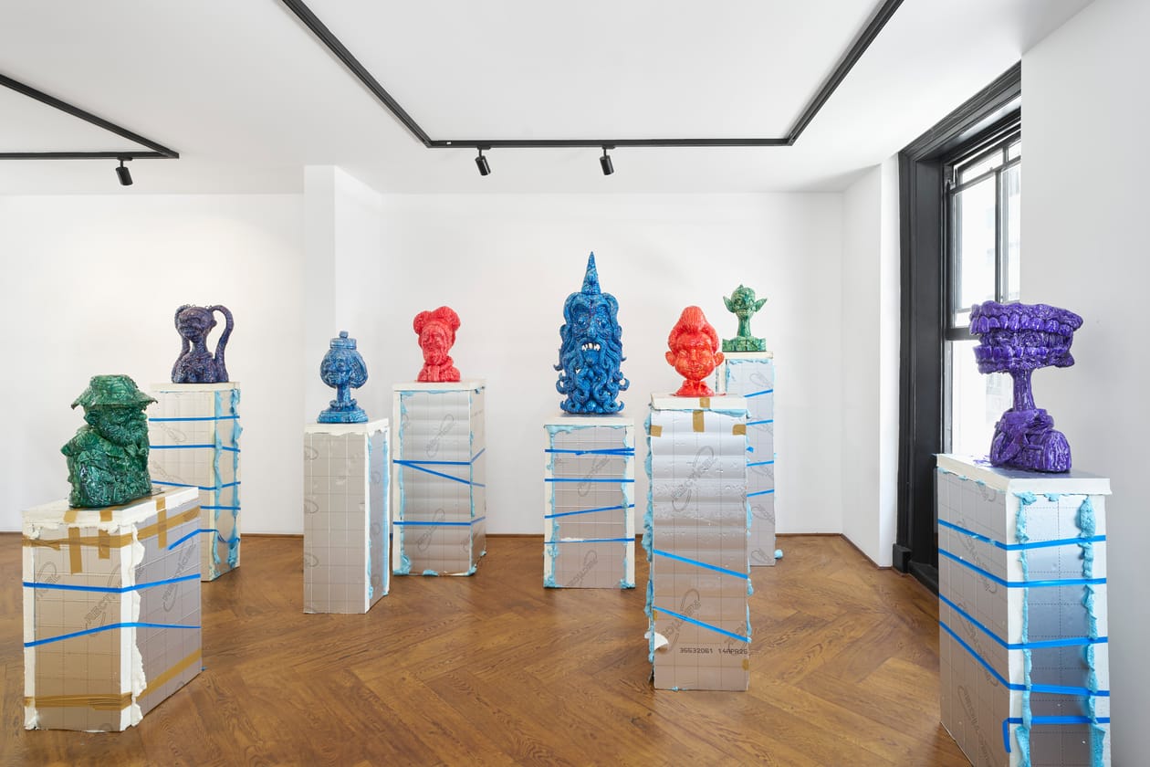 Gary Card 'Gathering Dust' Plaster Takeover London art artworks