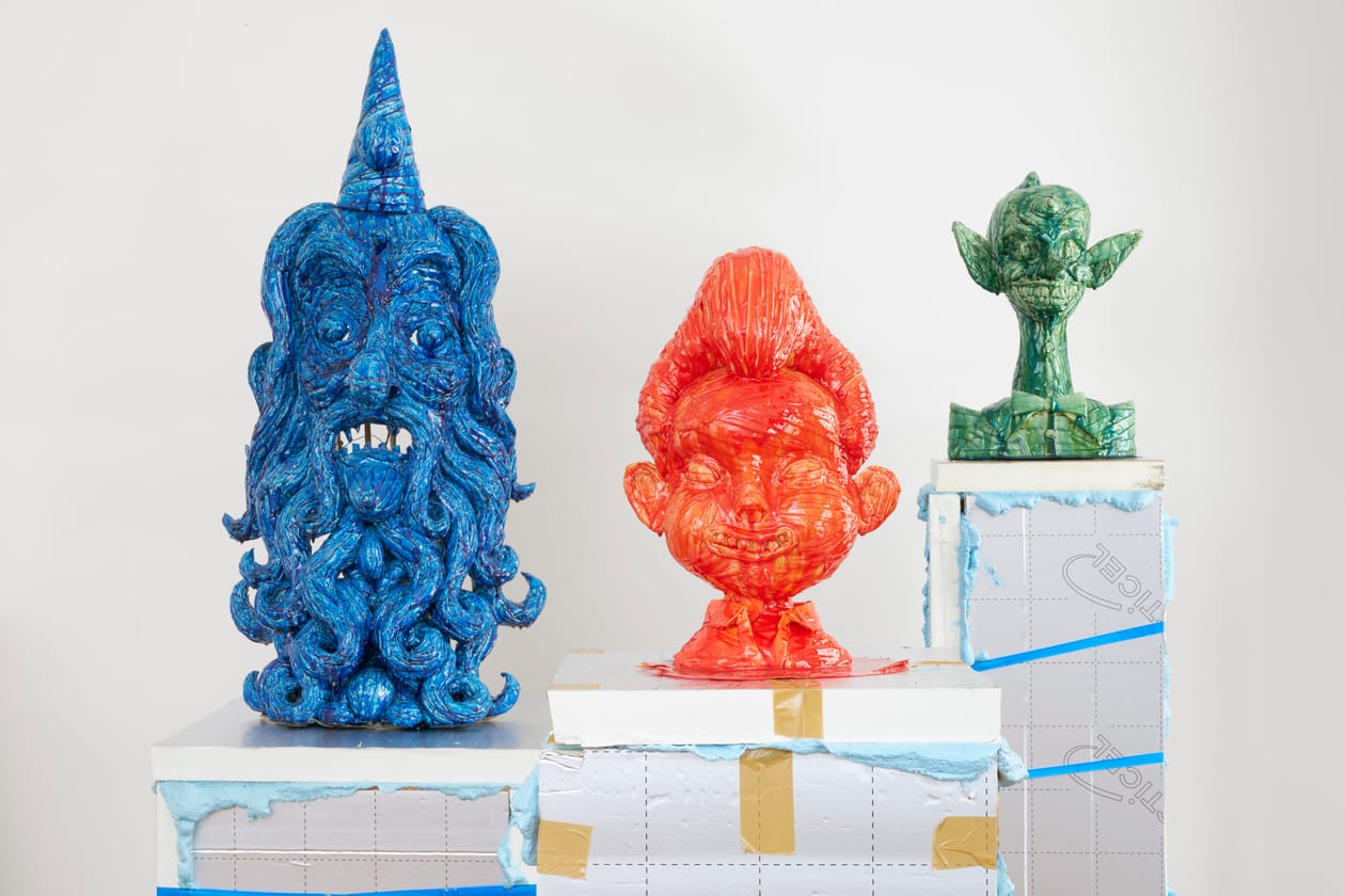 Gary Card 'Gathering Dust' Plaster Takeover London art artworks