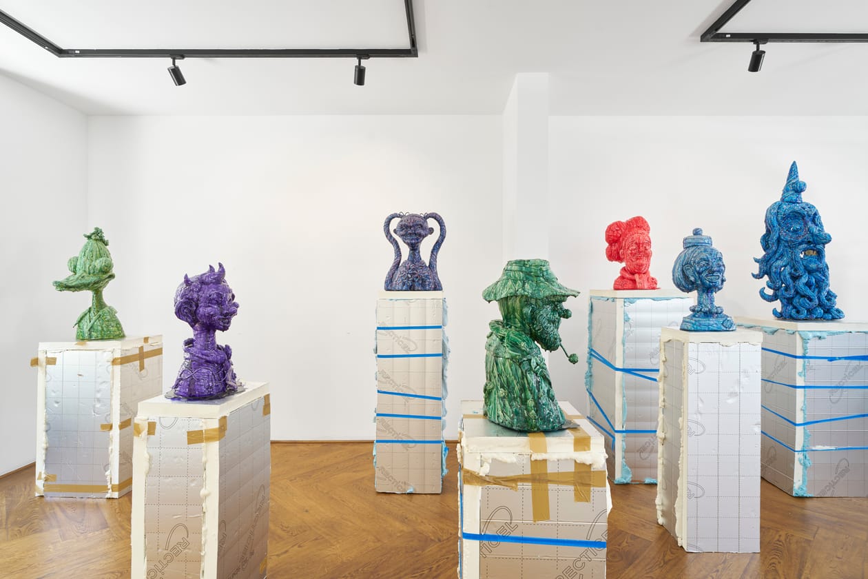 Gary Card 'Gathering Dust' Plaster Takeover London art artworks