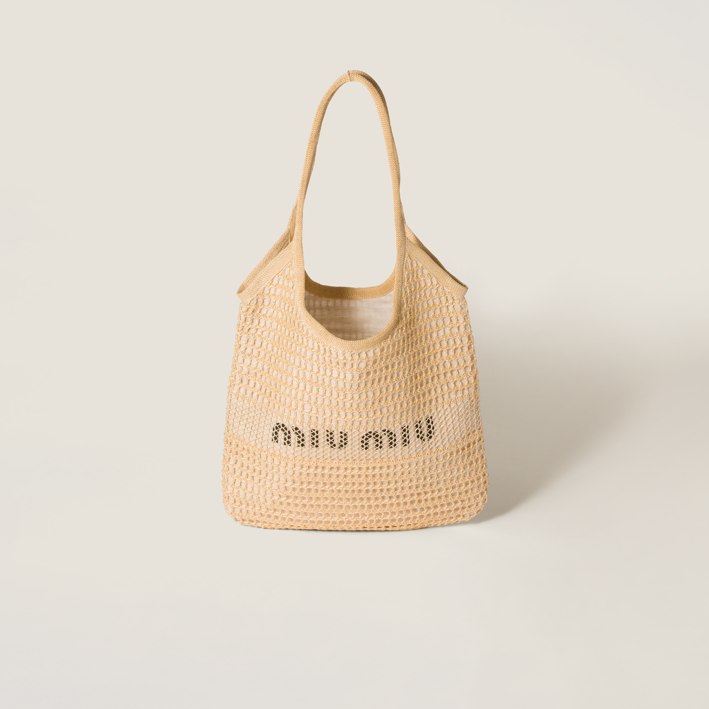 Ivy Raffia-Effect and Linen Bag