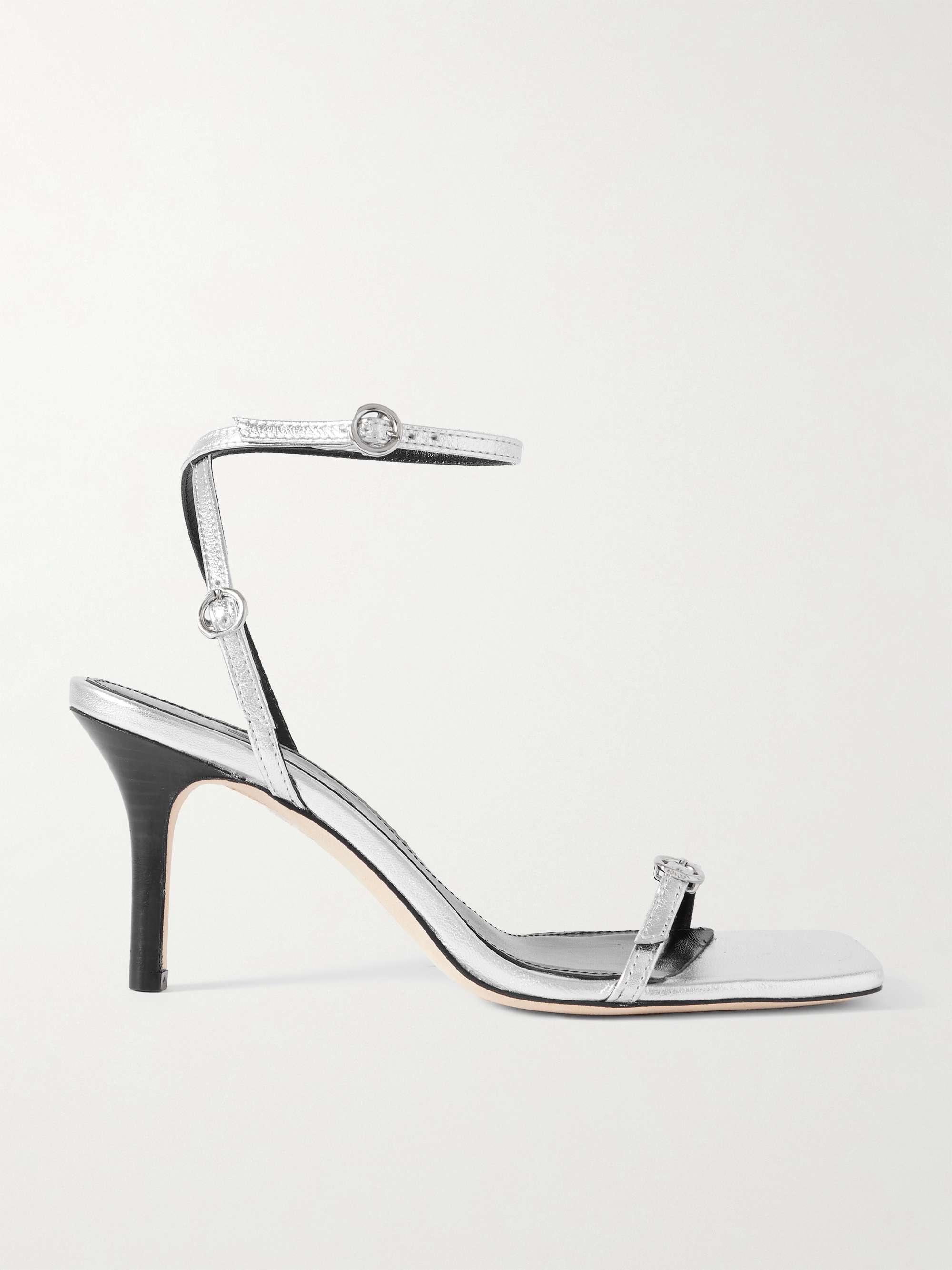 Hallie Metallic Leather Sandals