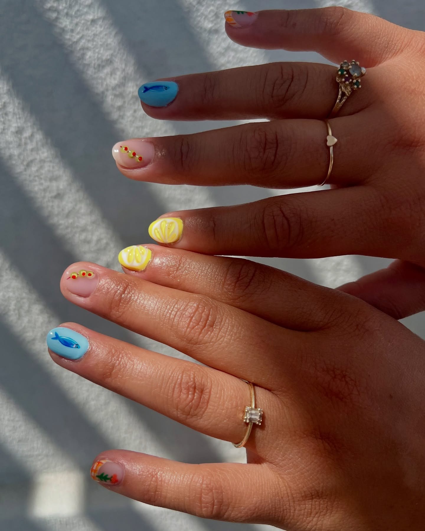 Italian market nail design.