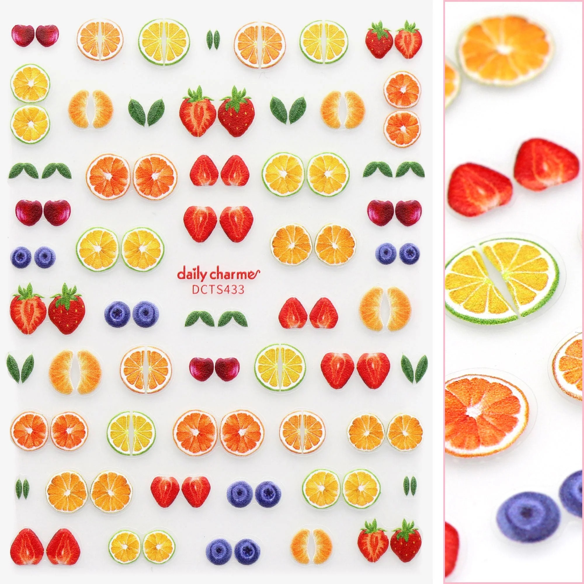 dailycharme, Fruit Stand Nail Stickers