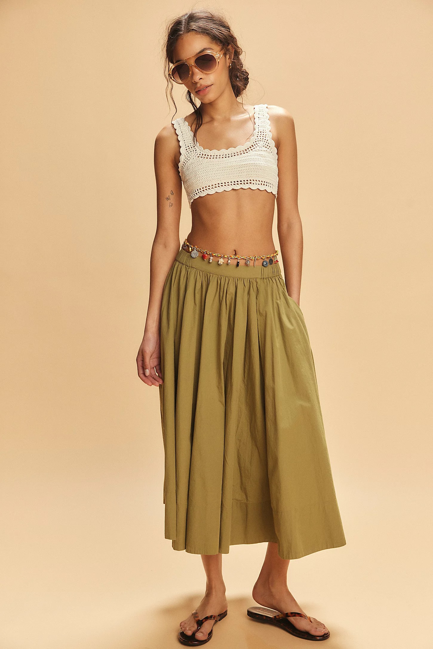 Free People, Lowen Midi Skirt