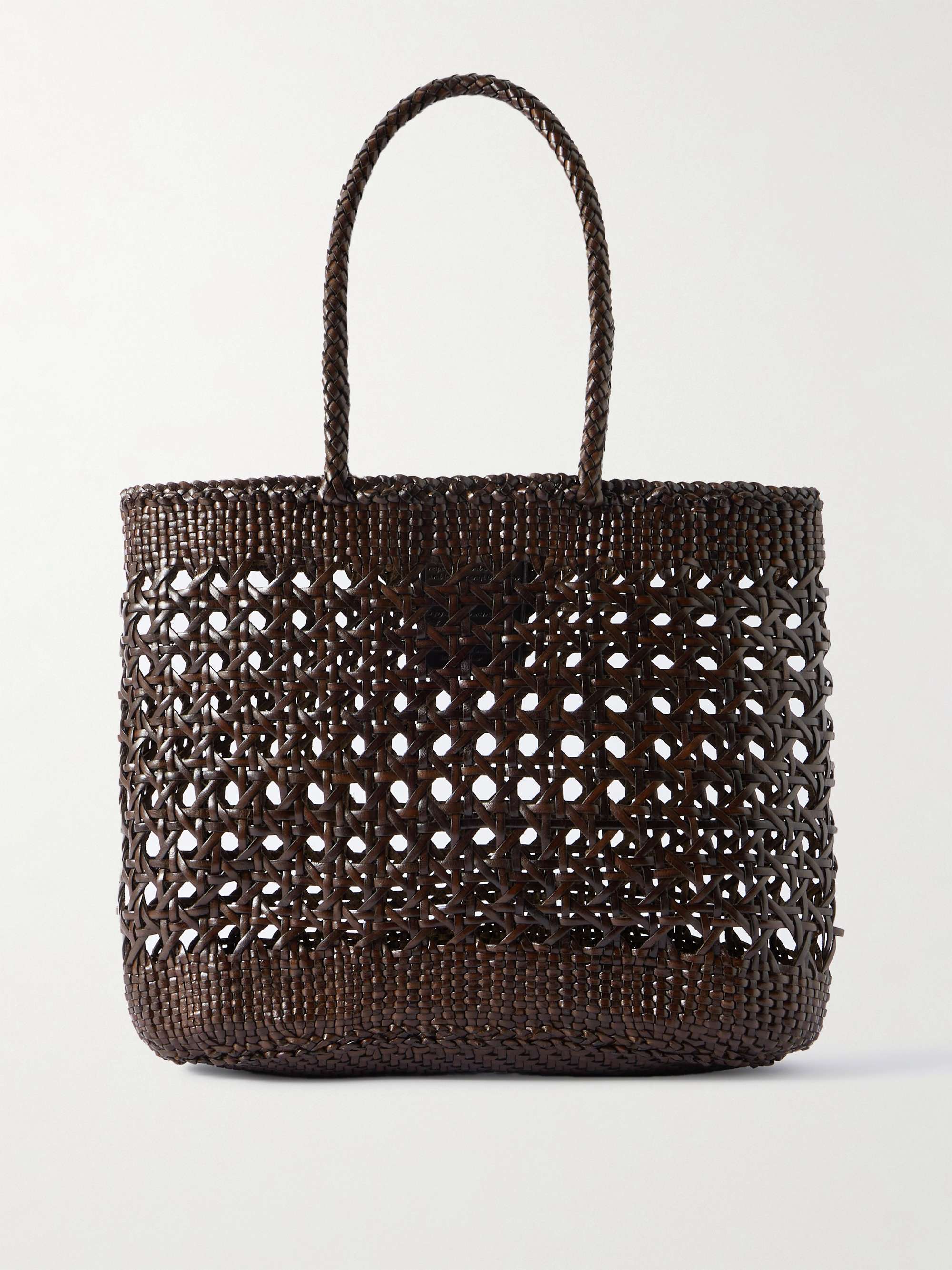 Eclipse Woven Leather Tote