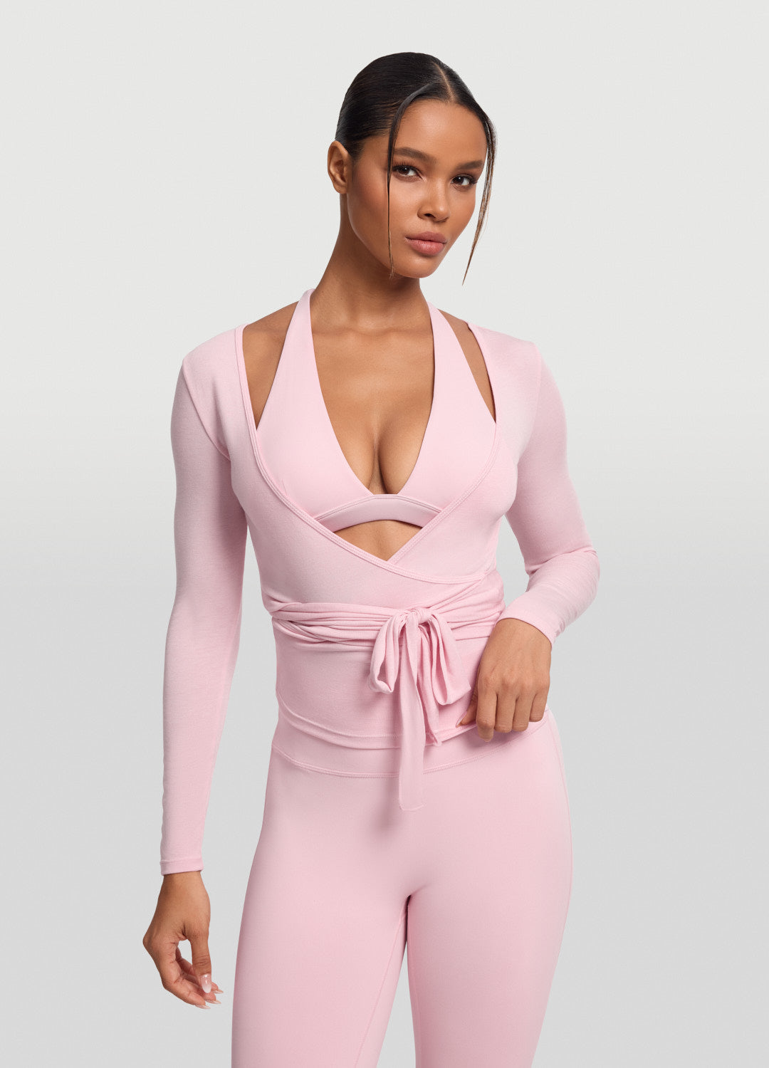 Seamless Pilates Wrap Top