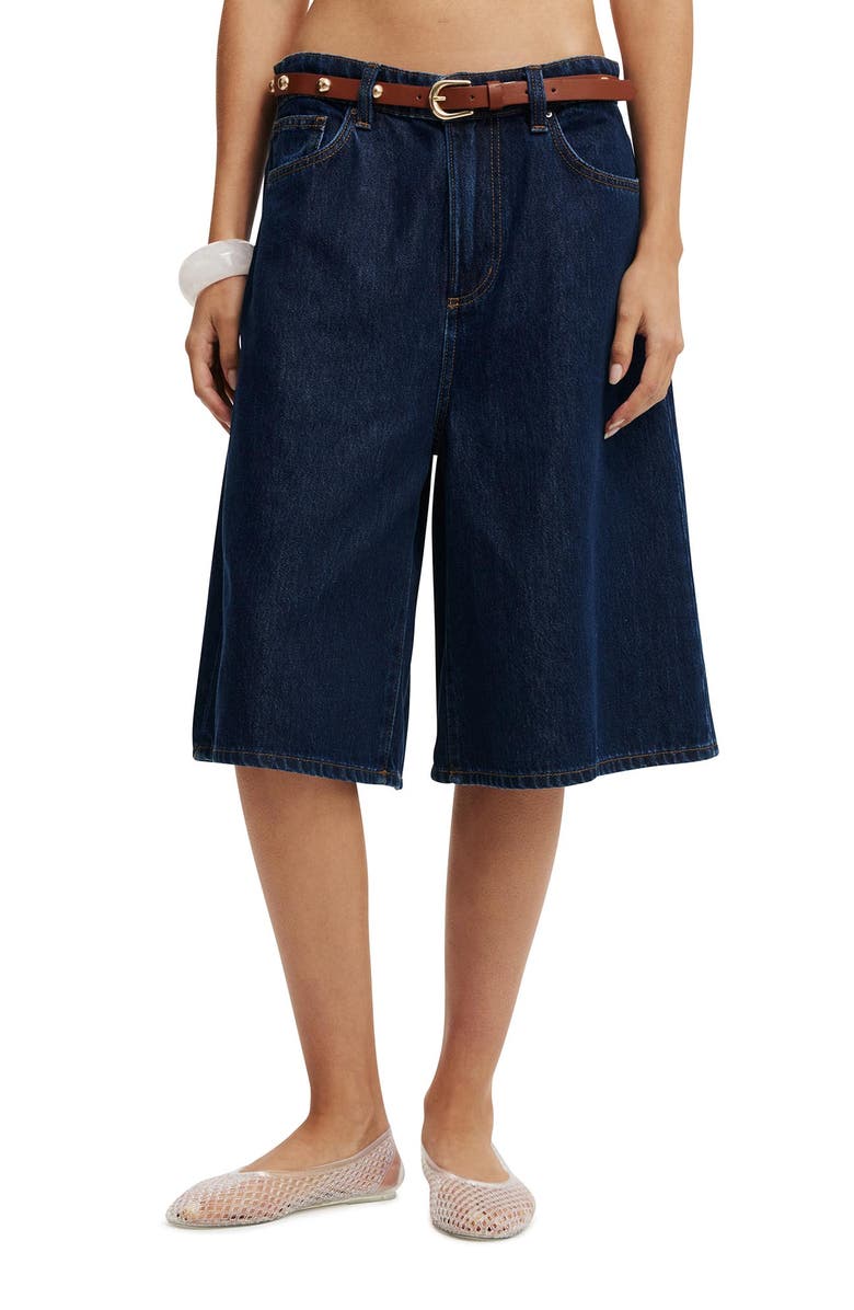 Women's Lyocell Wide Denim Jort