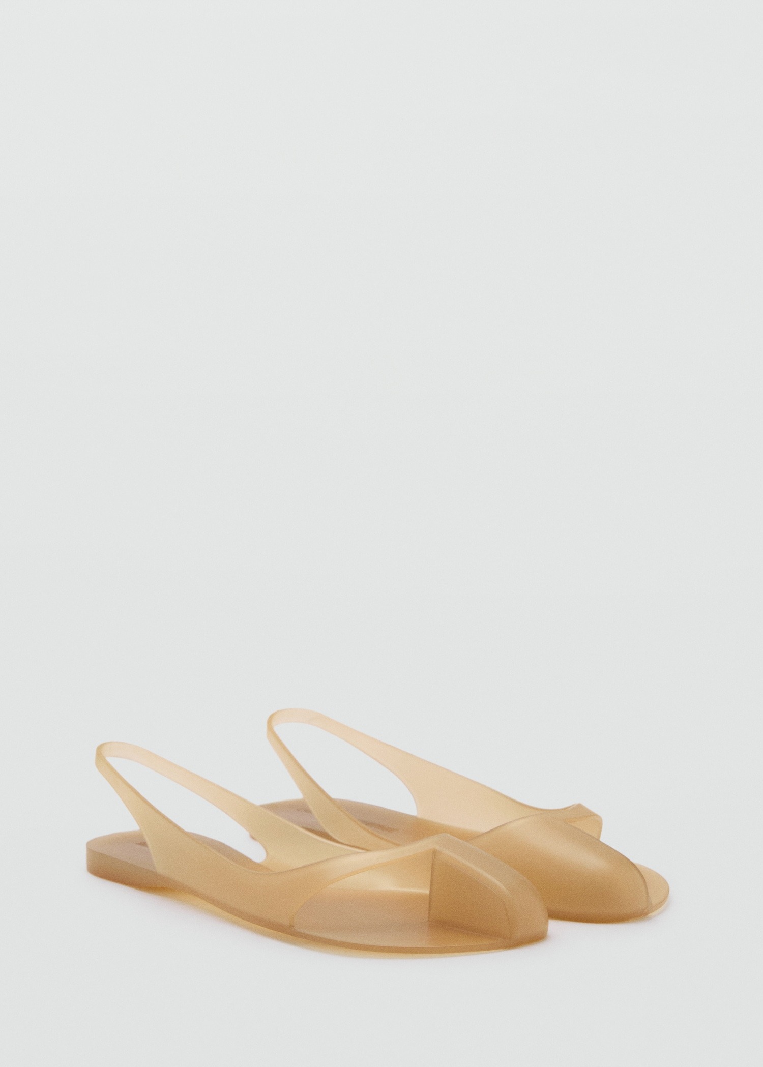 MANGO, Rubberized Slingback Shoes
