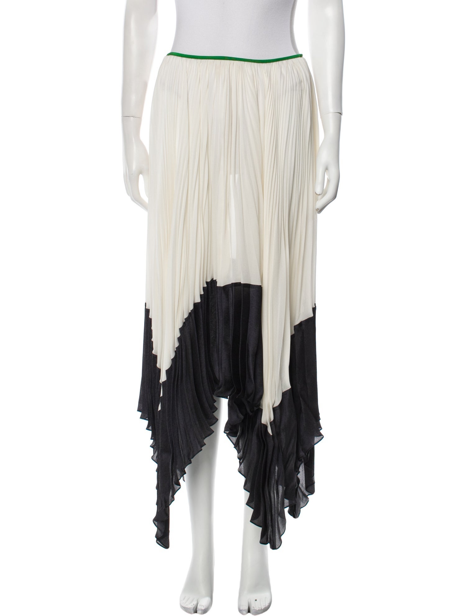 Silk Midi Length Skirt W/ Tags