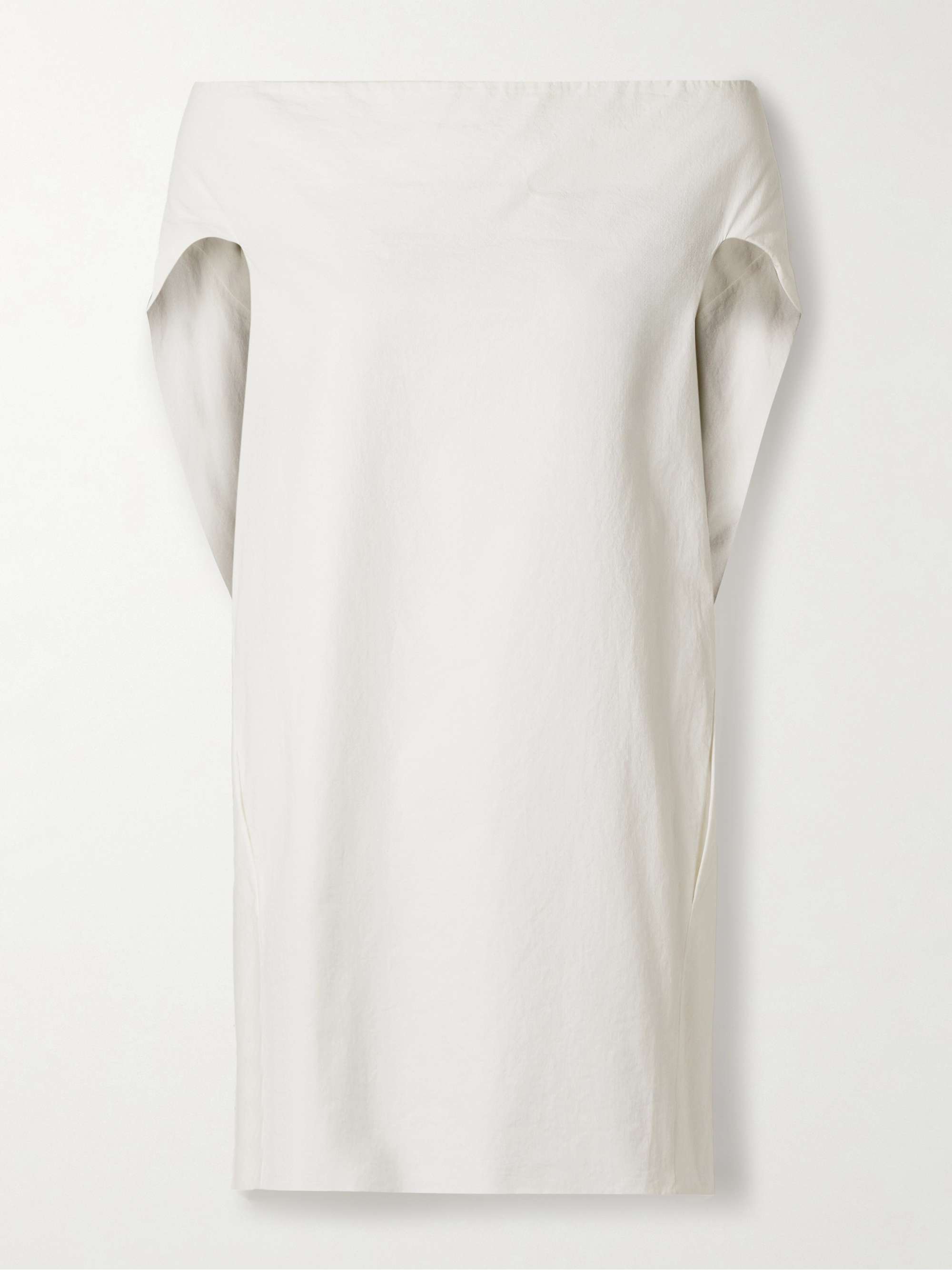 Anitas Off-The-Shoulder Cape-Effect Cotton-Poplin Top