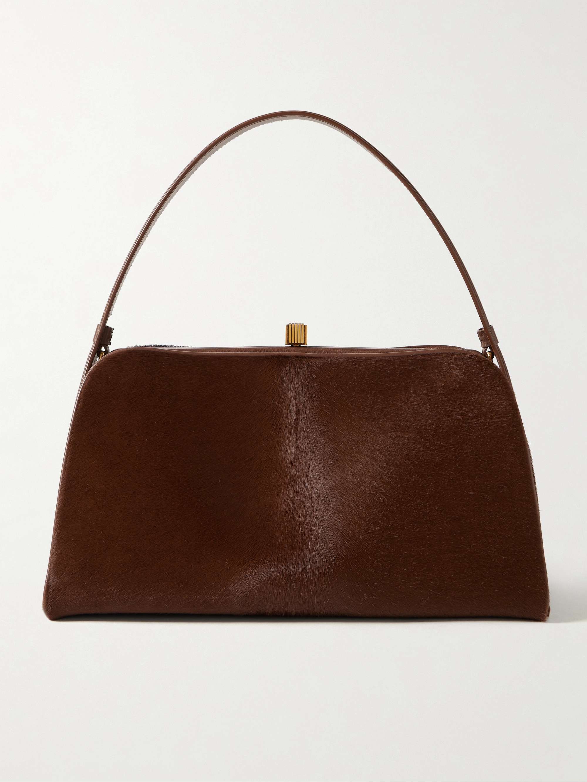 Cate Leather-Trimmed Calf Hair Tote