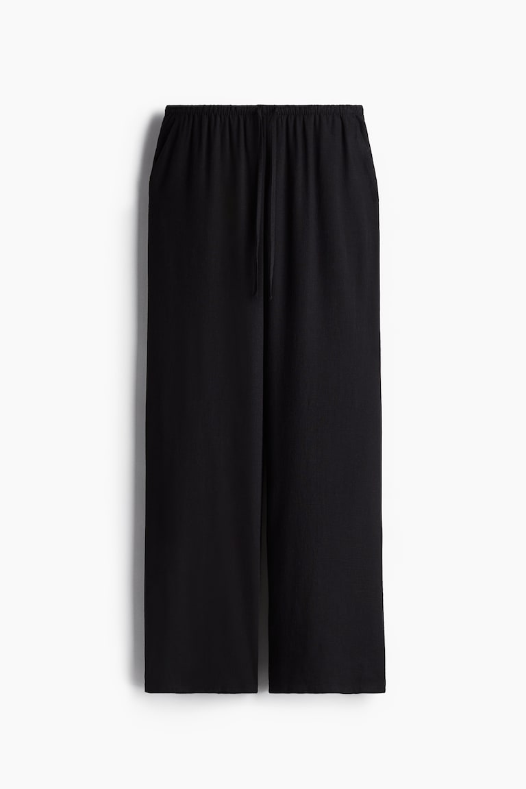 Straight Drawstring Trousers