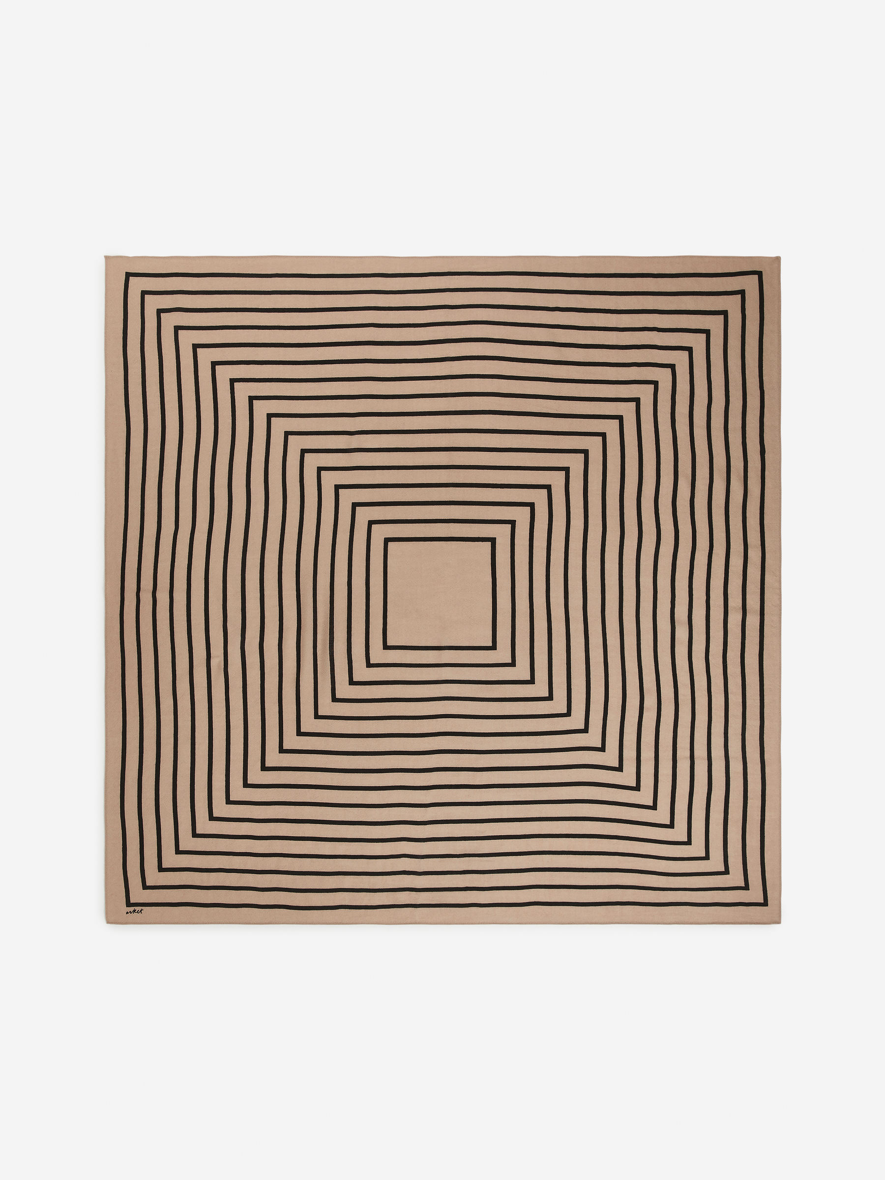 Printed Scarf – Beige/black – Women – Arket Gb