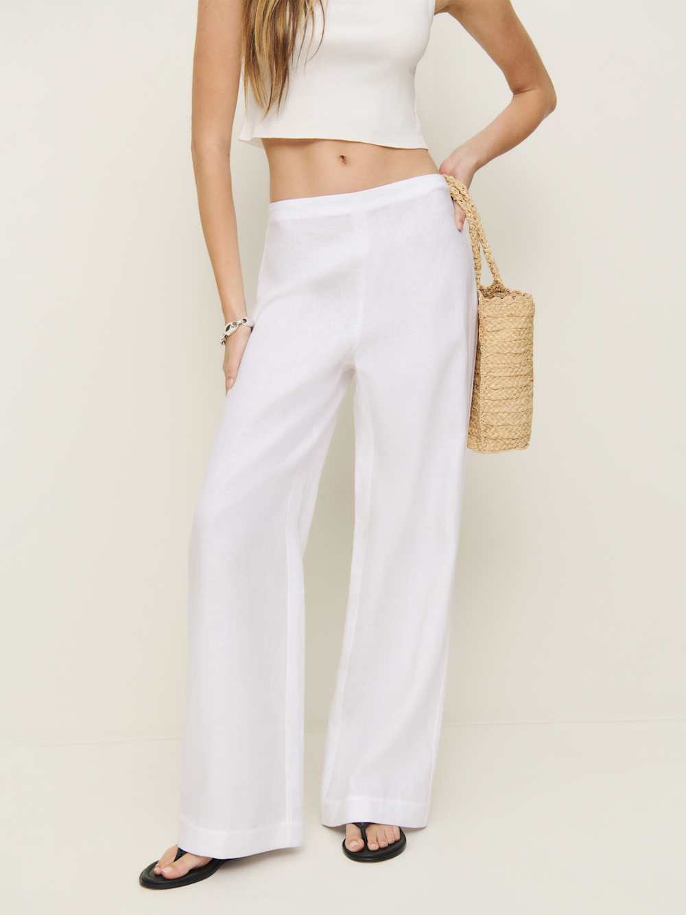 Hallie Linen Mid Rise Pant