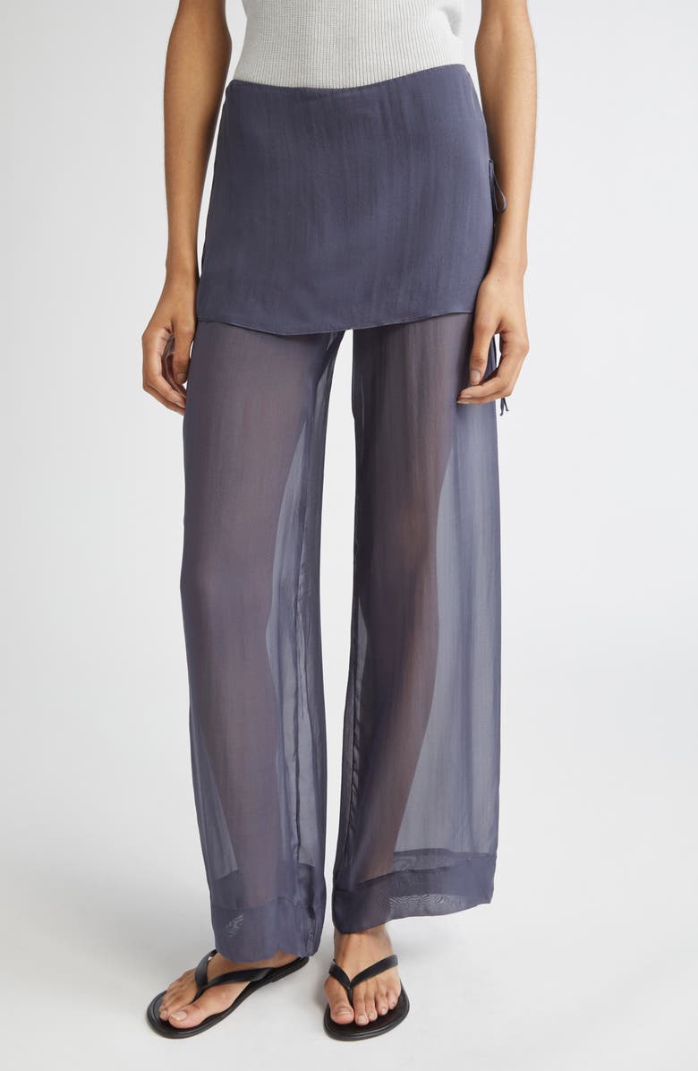 Archive Layered Silk Trousers