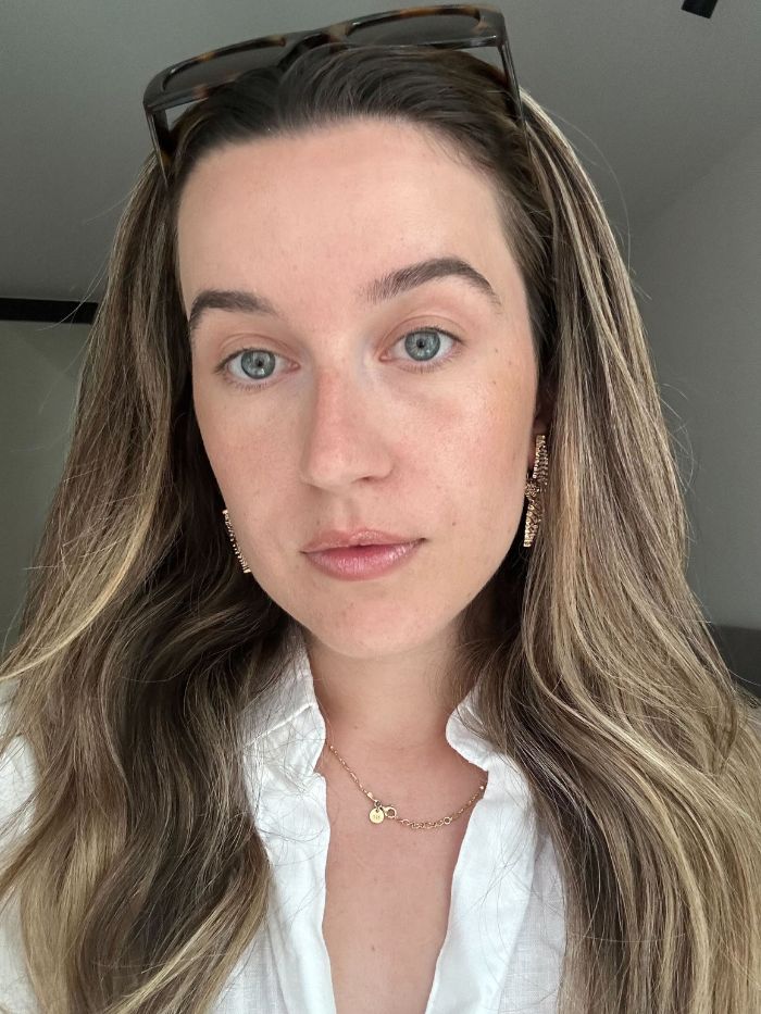 Junior beauty editor, Grace Lindsay, before testing the Mac MacStack Mascara