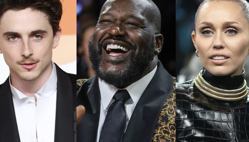Timothée Chalamet, Shaquille O'Neal, Miley Cyrus and More to Receive Stars on Hollywood Walk of Fame