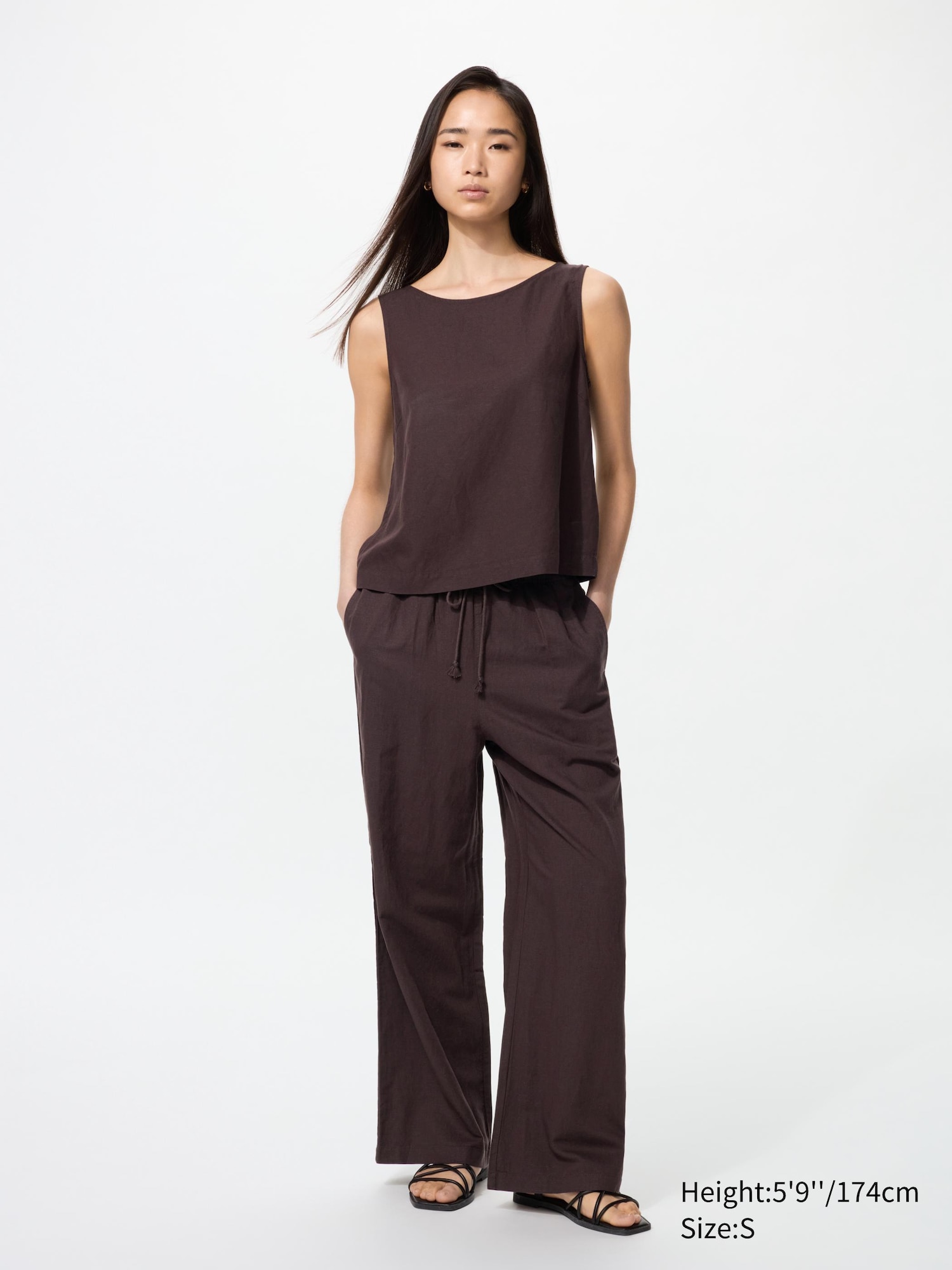 Linen Blend Easy Trousers