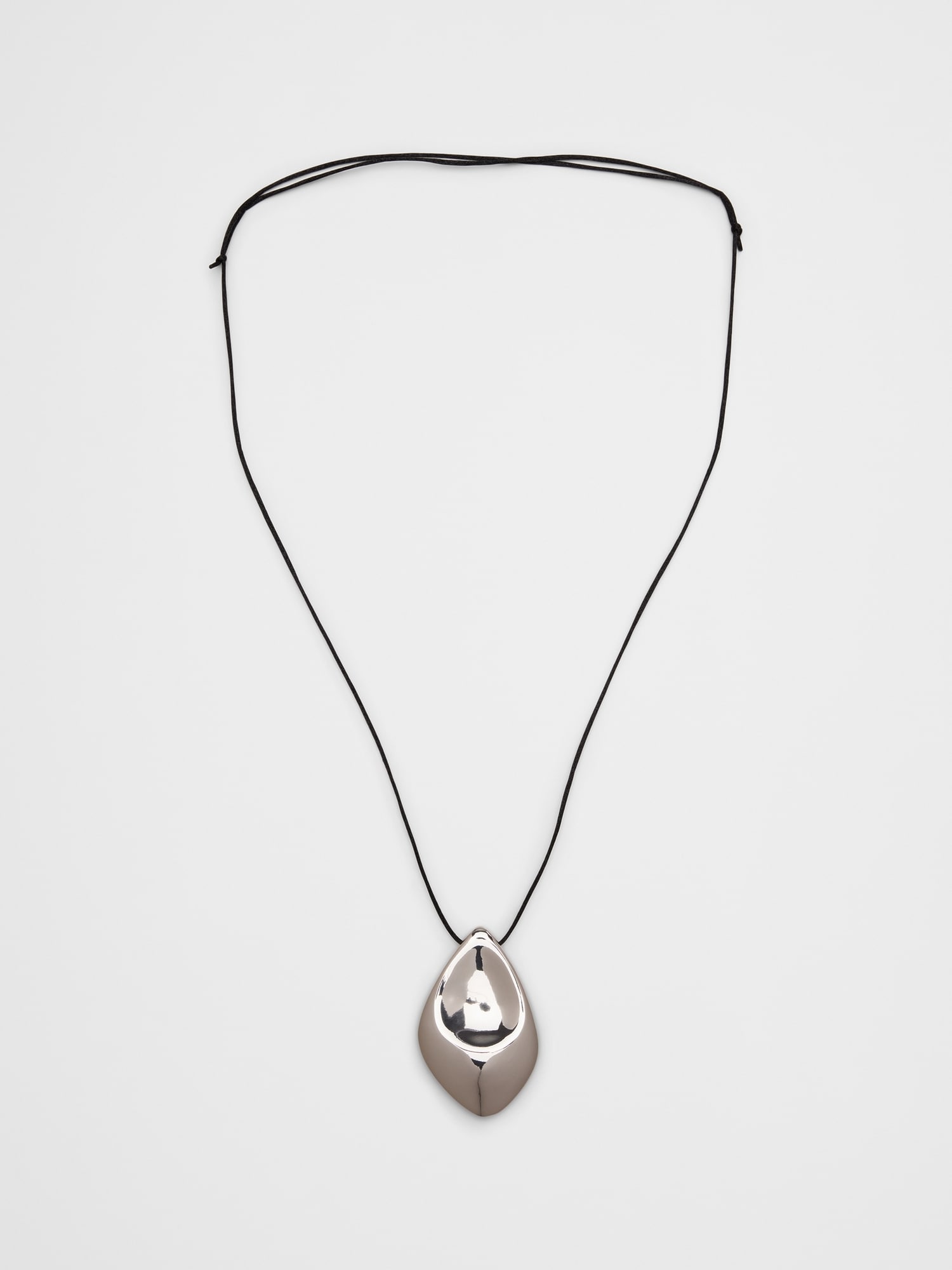 Cord Statement Sculptural Pendant Necklace