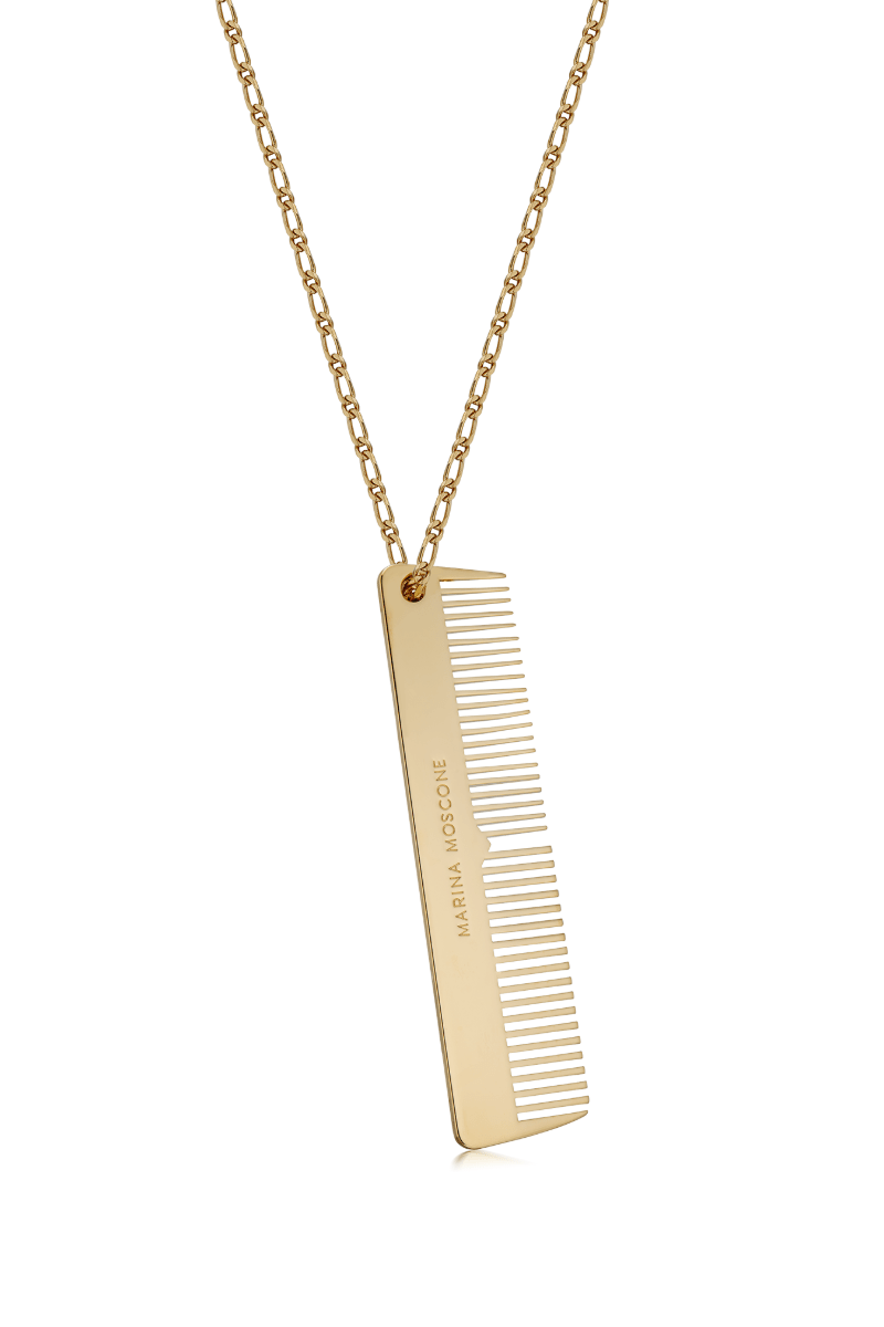 Gold Comb Necklace