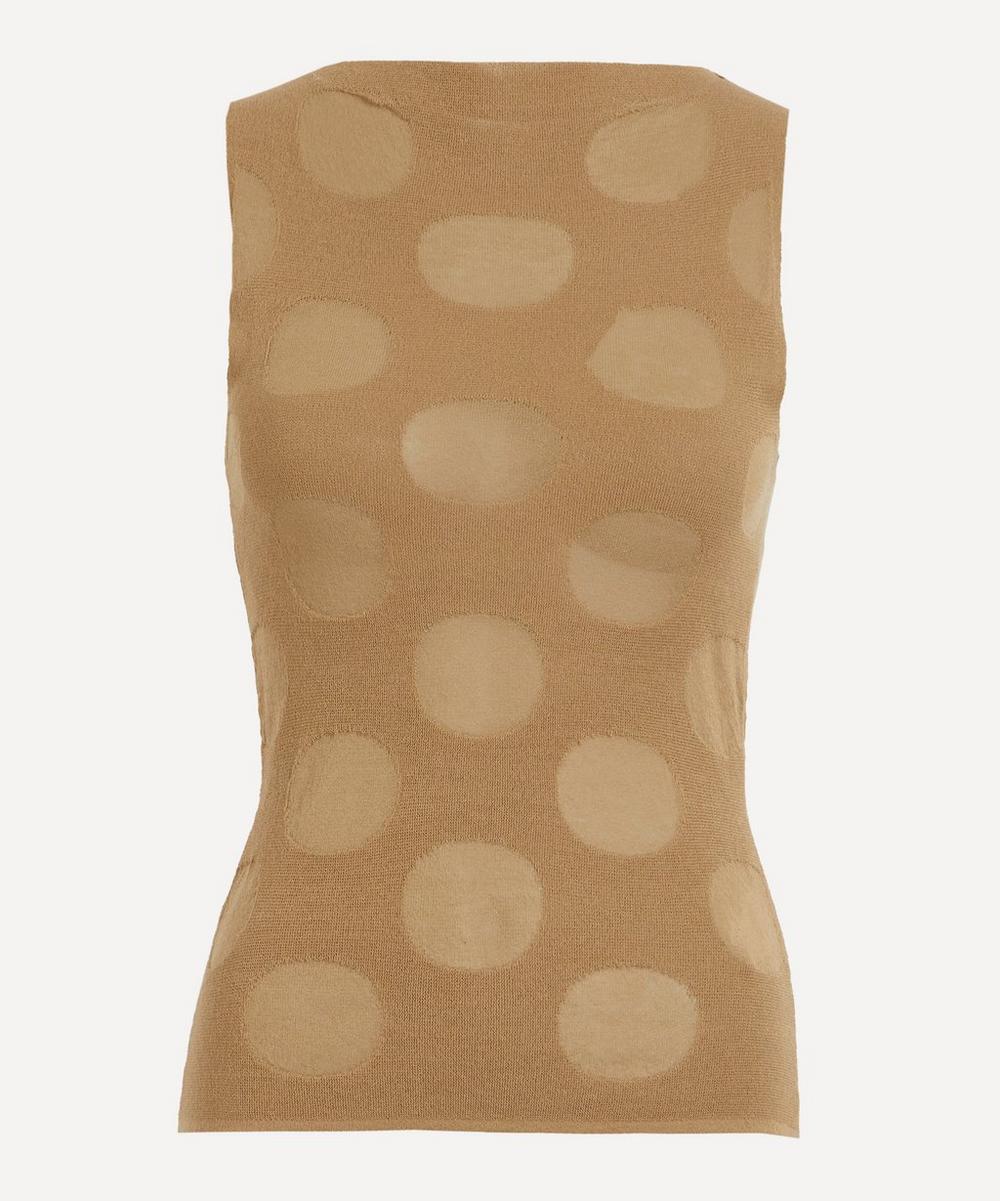 Rory Cotton Jacquard Dotted Top