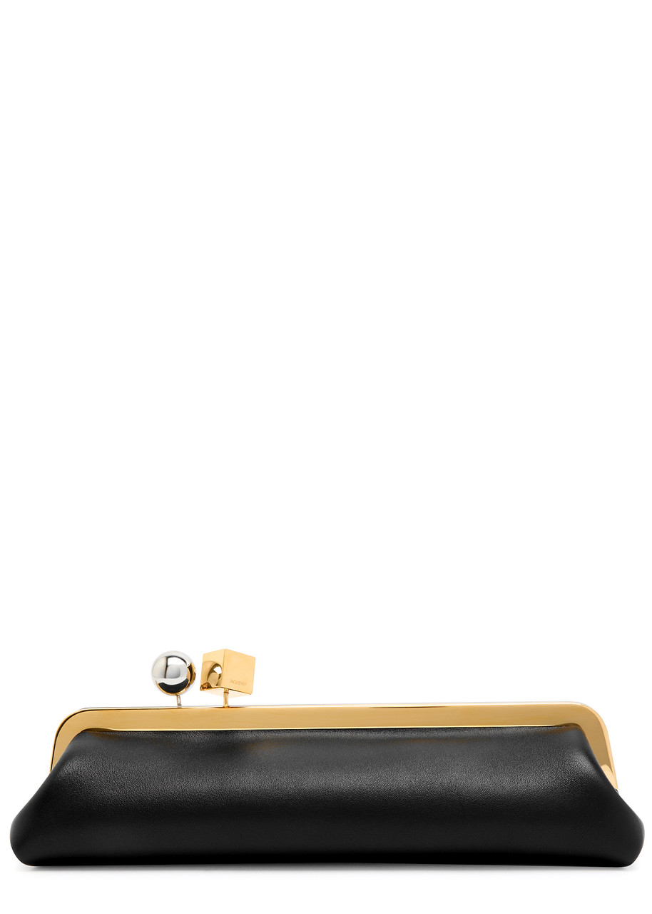 La Pochette Salon Leather Top Handle Bag