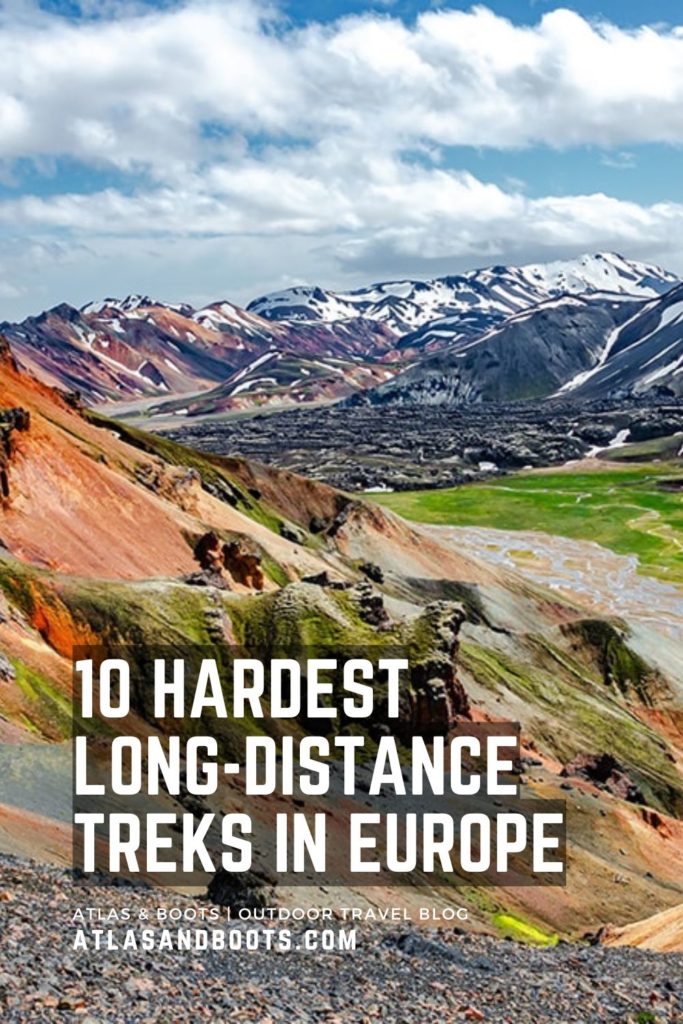 10 hardest long-distance treks in Europe Pinterest pin