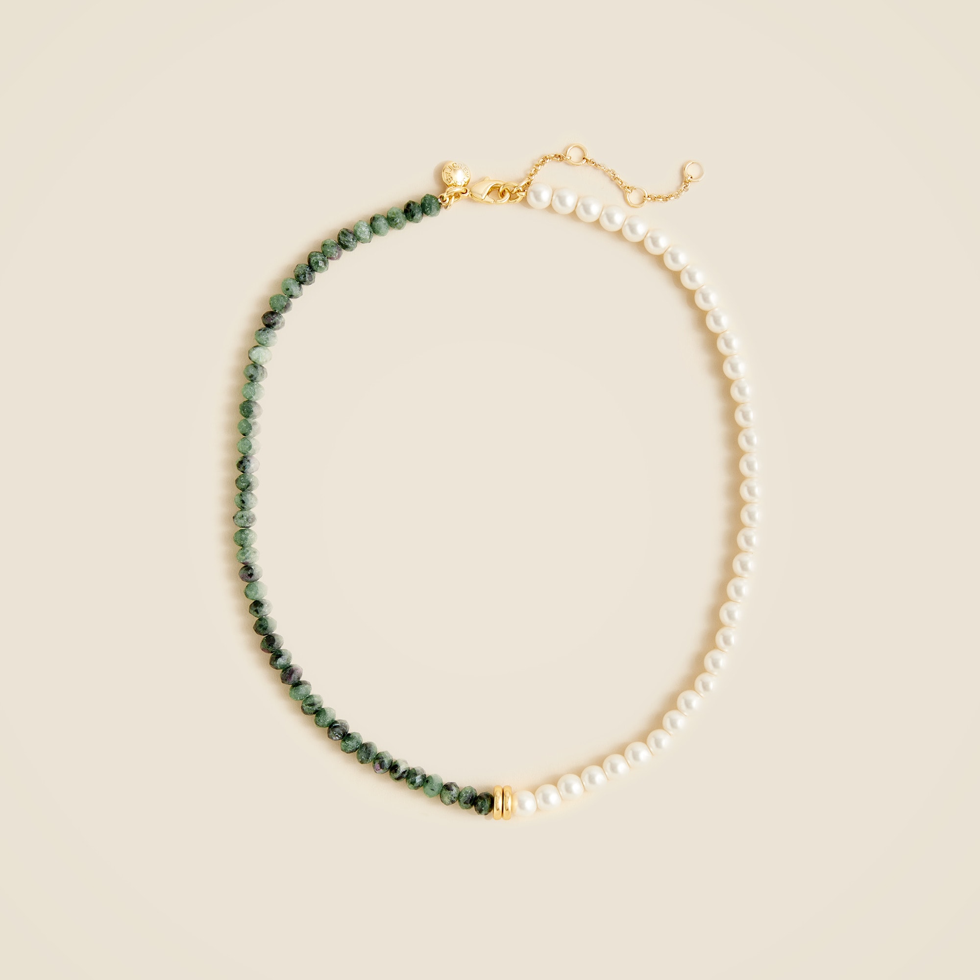 Two-Tone Pearl and Bead Necklace