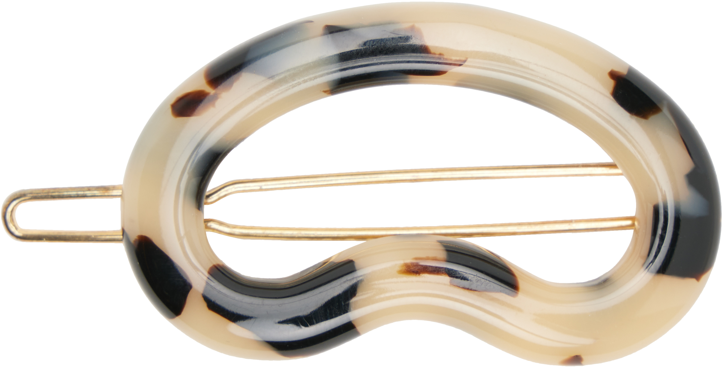 Off-White &amp;amp; Black Bean Hair Clip