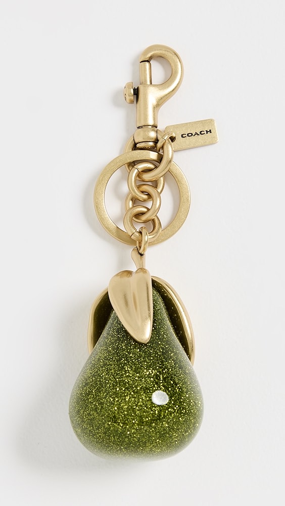 Coach Pear Charm Keychain