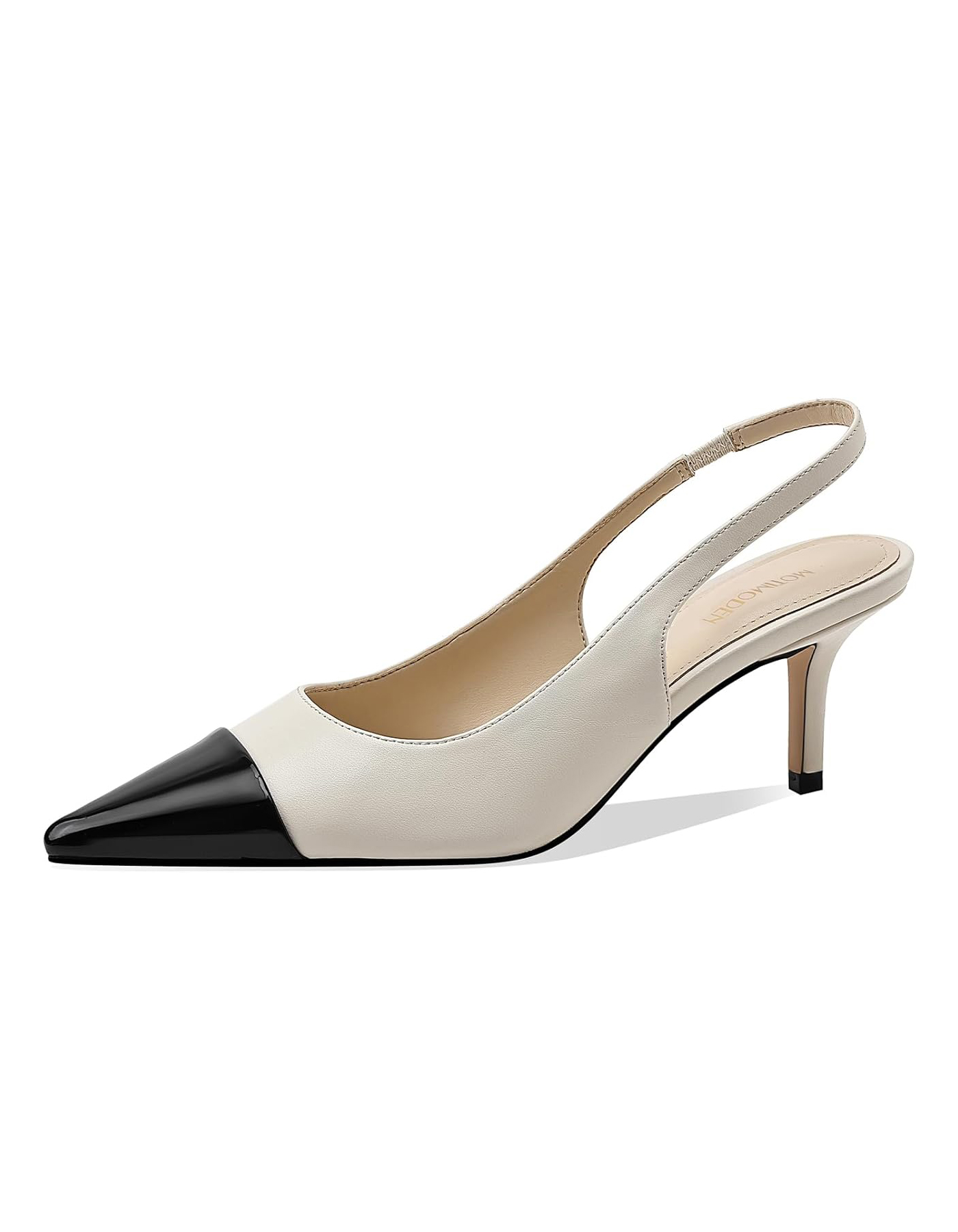 MOTIMODEN, Pointed Kitten-Heel Slingbacks