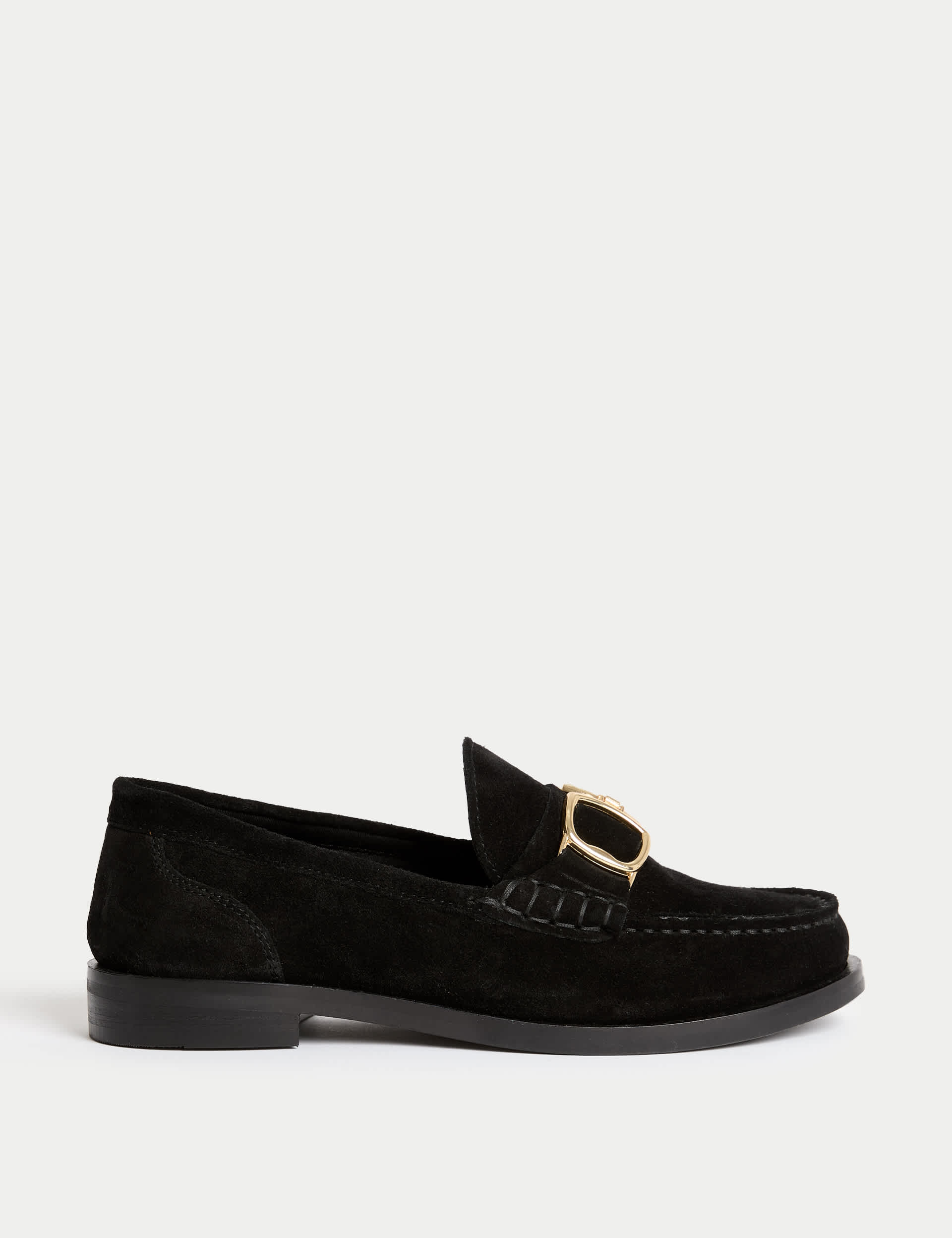 Suede Trim Loafers