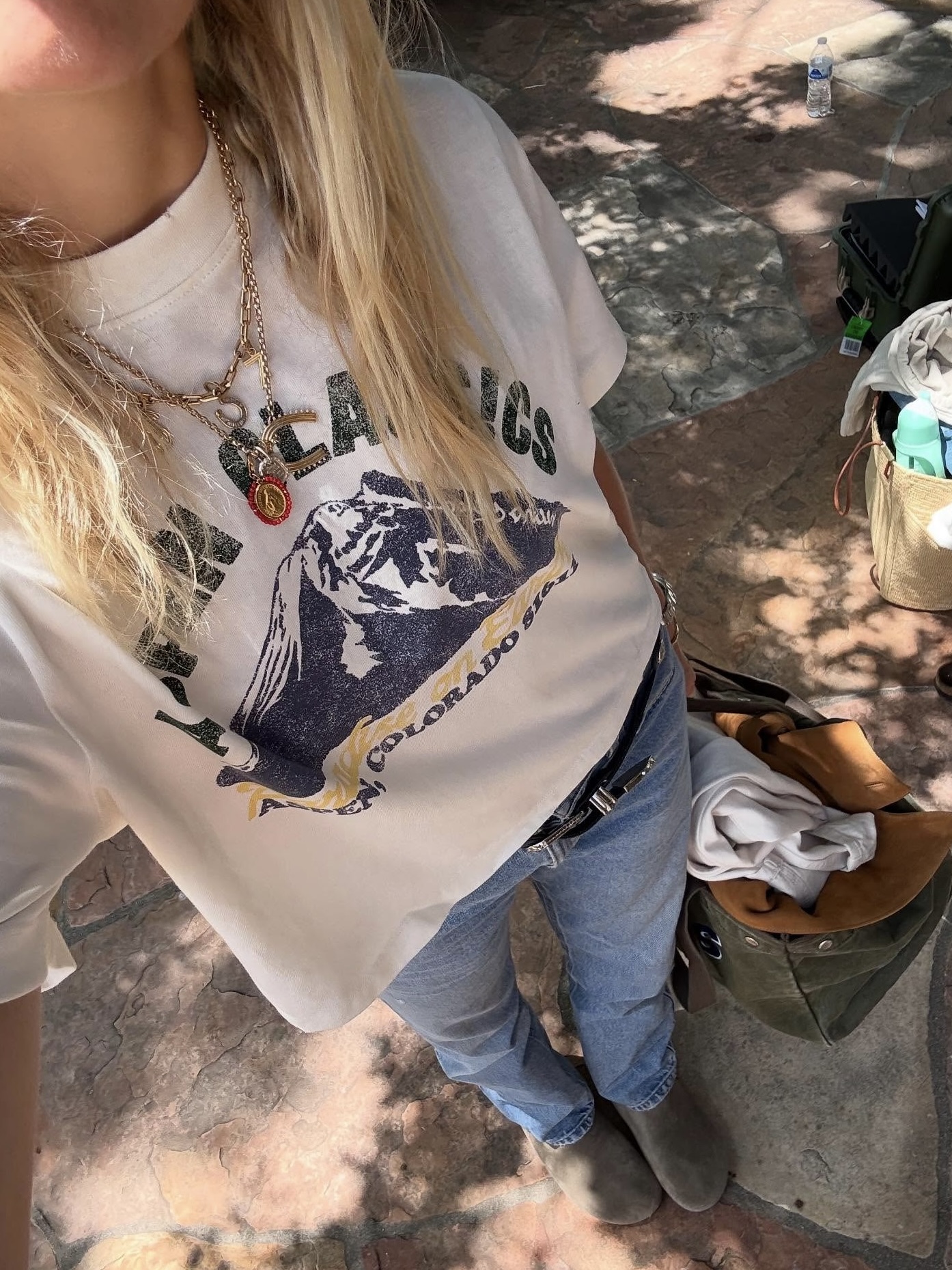 lilly sisto in a graphic tee