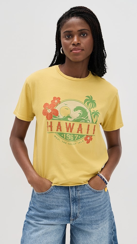 Original Retro Brand Hawaii Cropped Tee