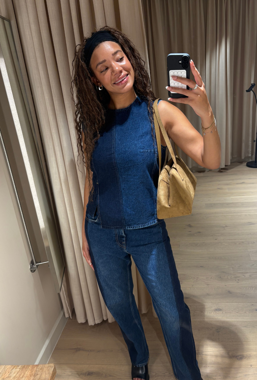 Fashion editor Imani-Nia Francis-Tsolakis wears H&amp;amp;M Pre Autumn Studio Capsule.