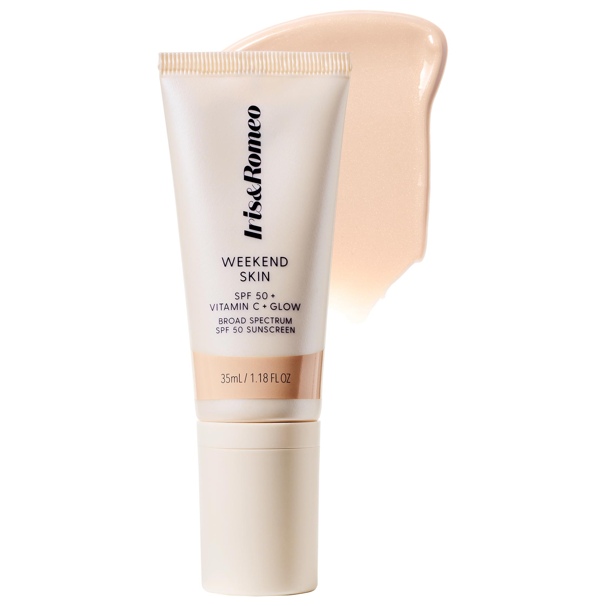 Weekend Skin Spf 50 Instant Glow Tinted Mineral Sunscreen With Vitamin C + Niacinamide