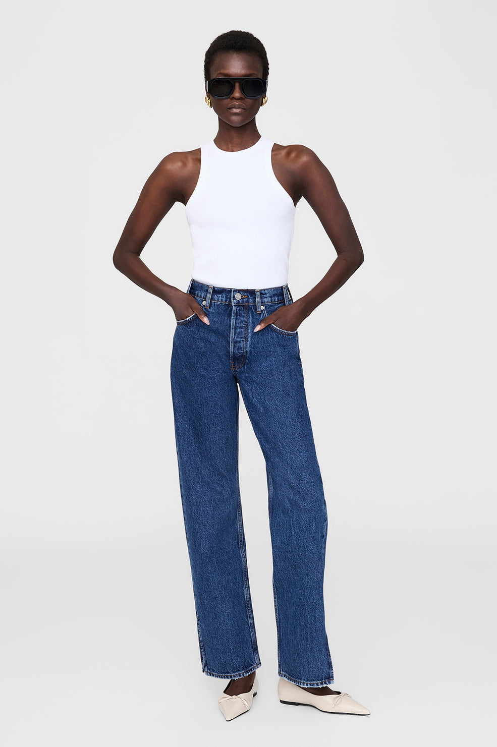 Roy Jean 31&quot; - Clean Indigo Denim