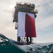 Anish Kapoor and Climate Activists Take Over Gas Rig with “BUTCHERED”