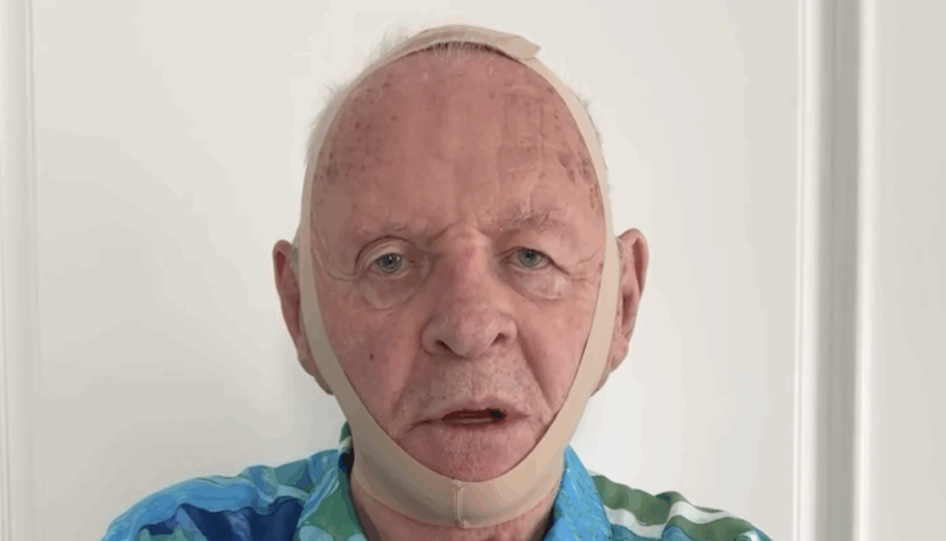 Anthony Hopkins Spoofs Kim Kardashian for Hannibal Lecter SKIMS Mask