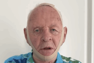 Anthony Hopkins Spoofs Kim Kardashian for Hannibal Lecter SKIMS Mask