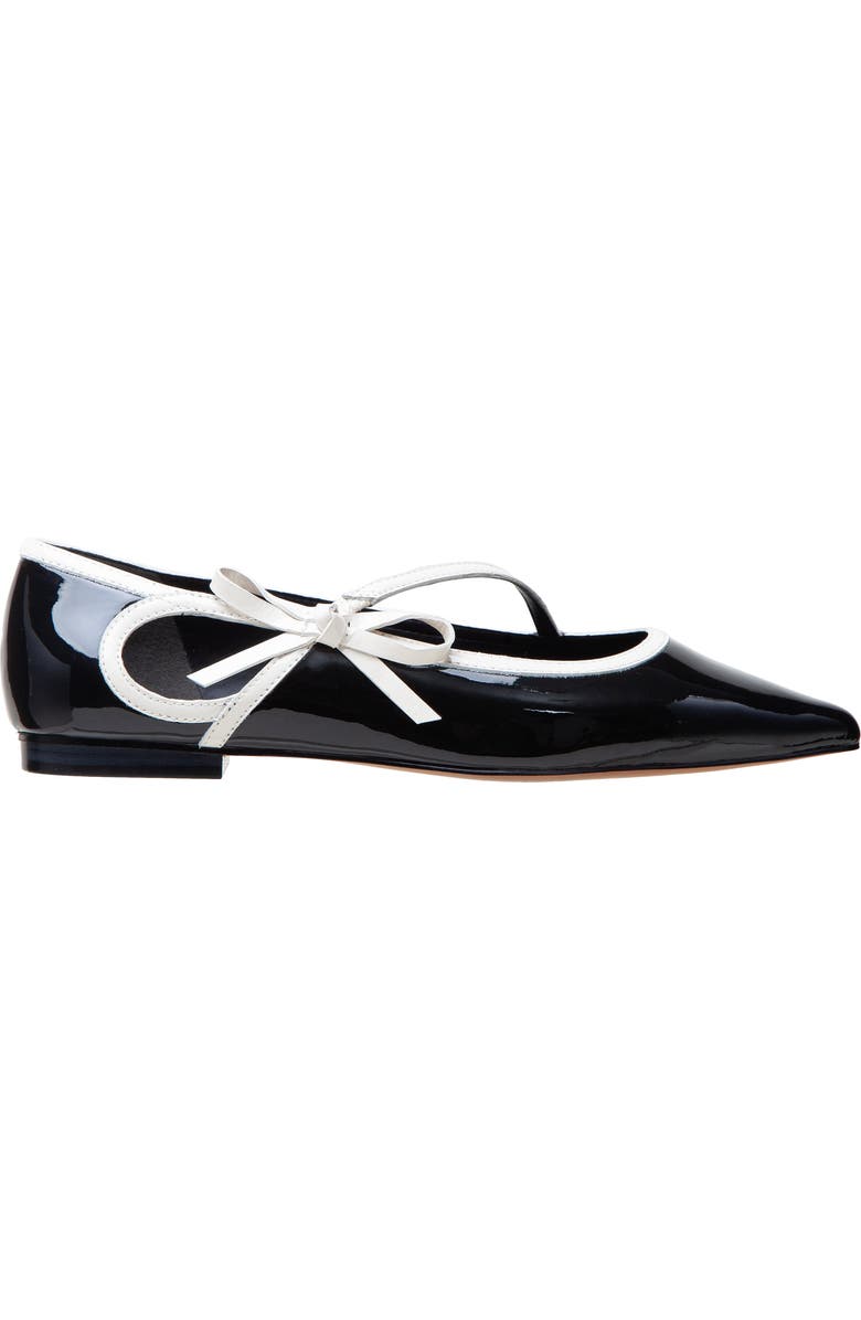 Nuri Bow Pointed Toe Patent Flat