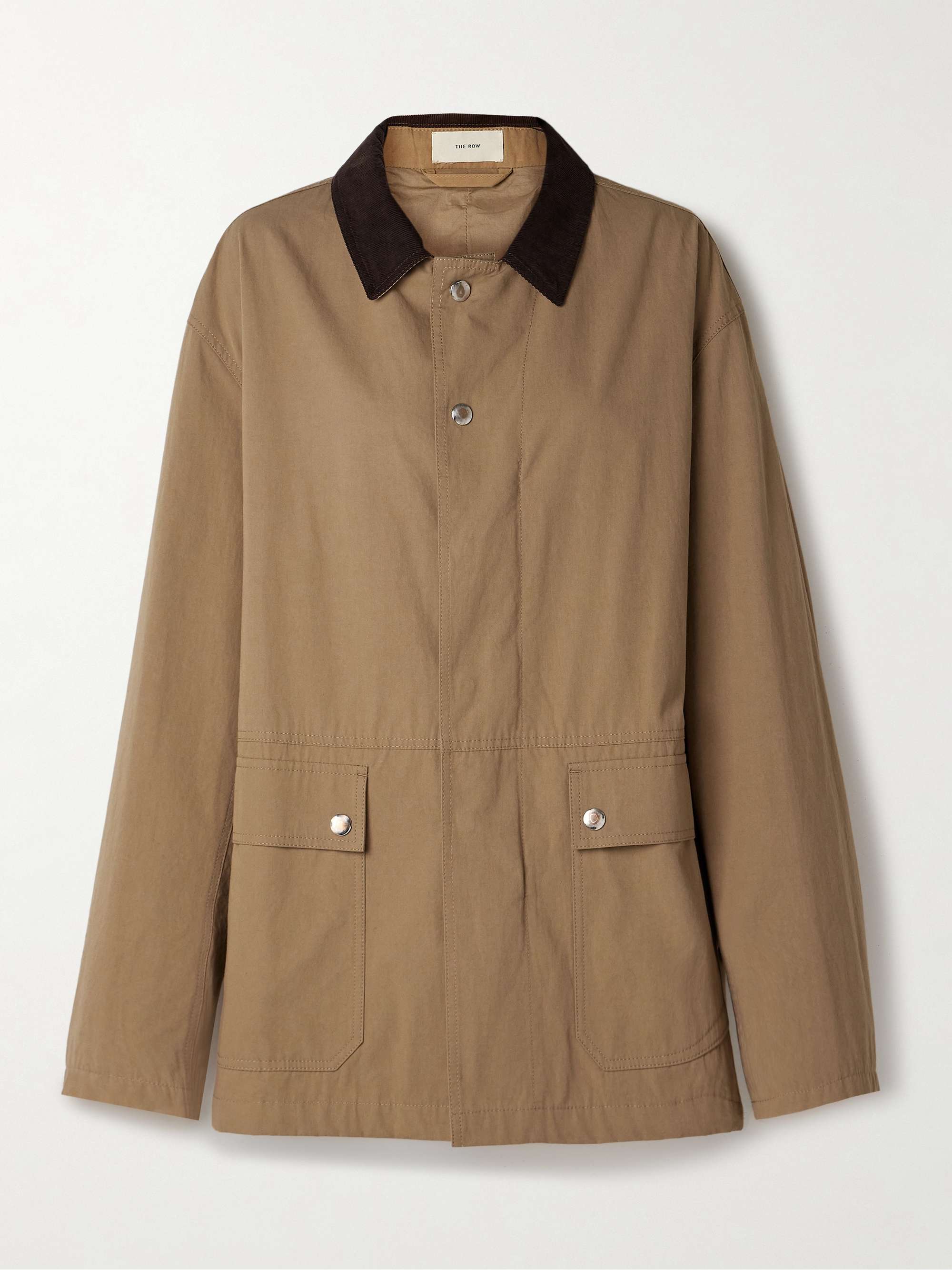 Frank Corduroy-Trimmed Cotton-Canvas Jacket