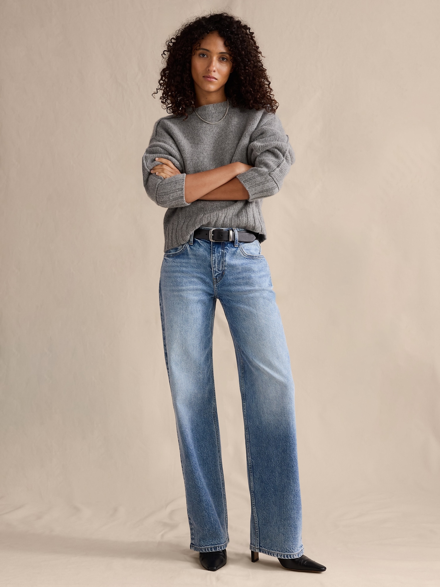Mid-Rise 90s Loose Jean