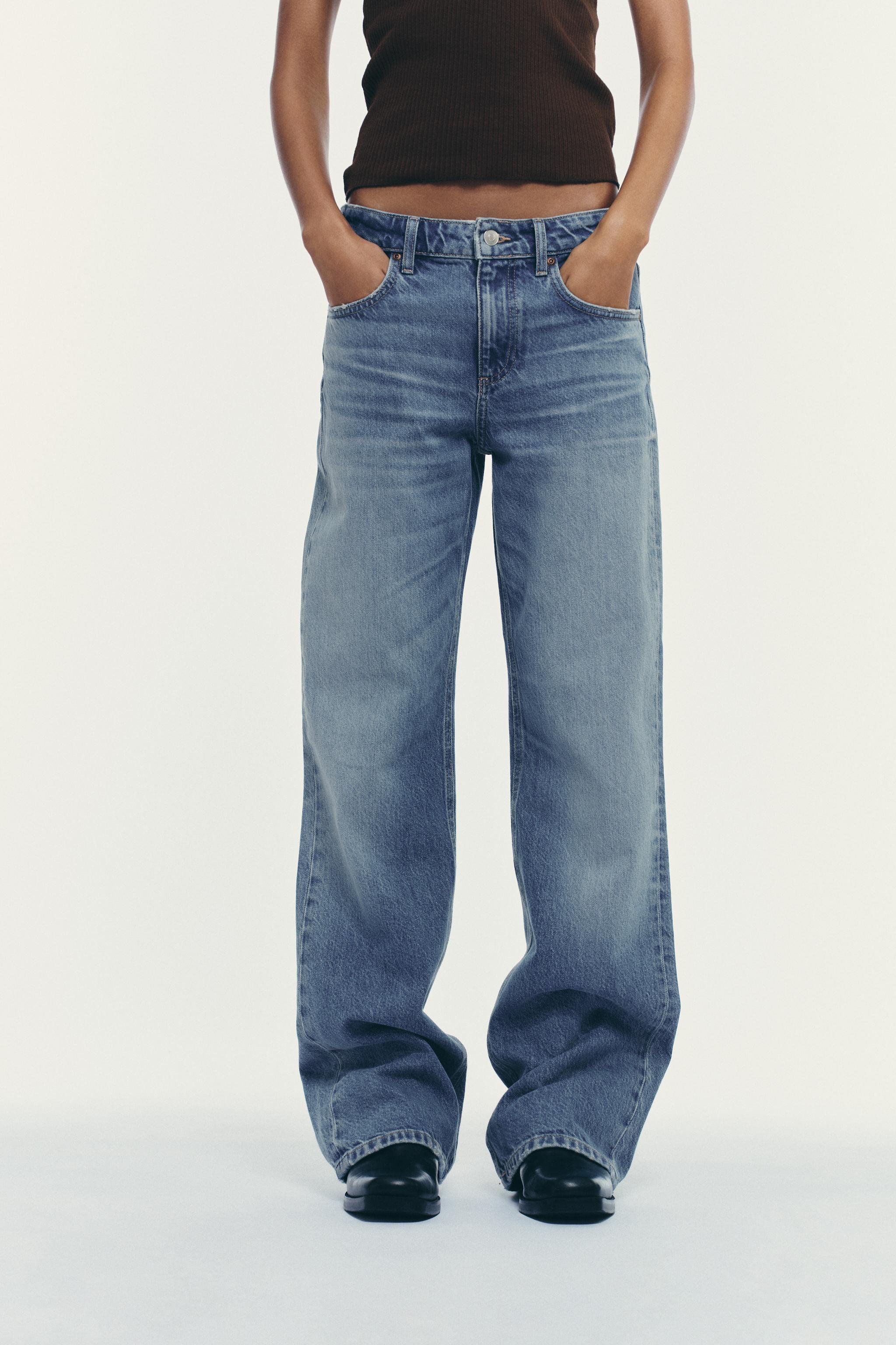 Trf Mid-Rise Wide Leg Jeans