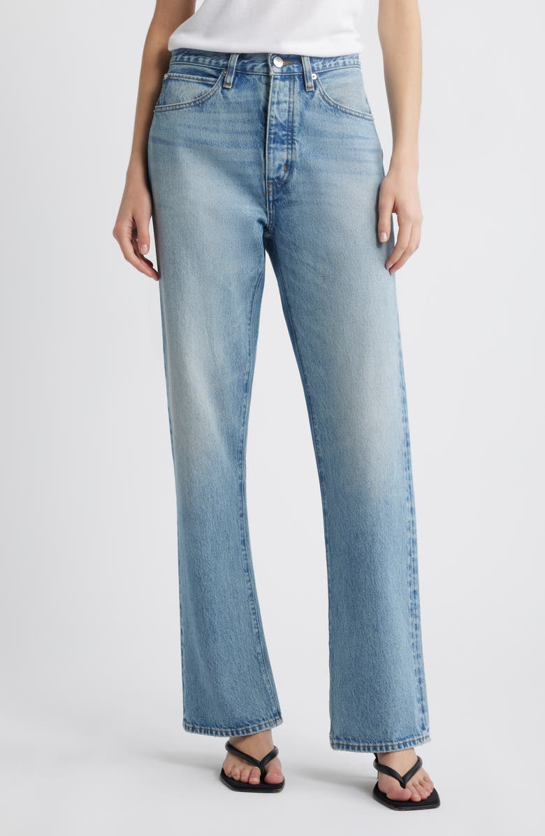 The Vertical High Waist Relaxed Straight Leg Jeans