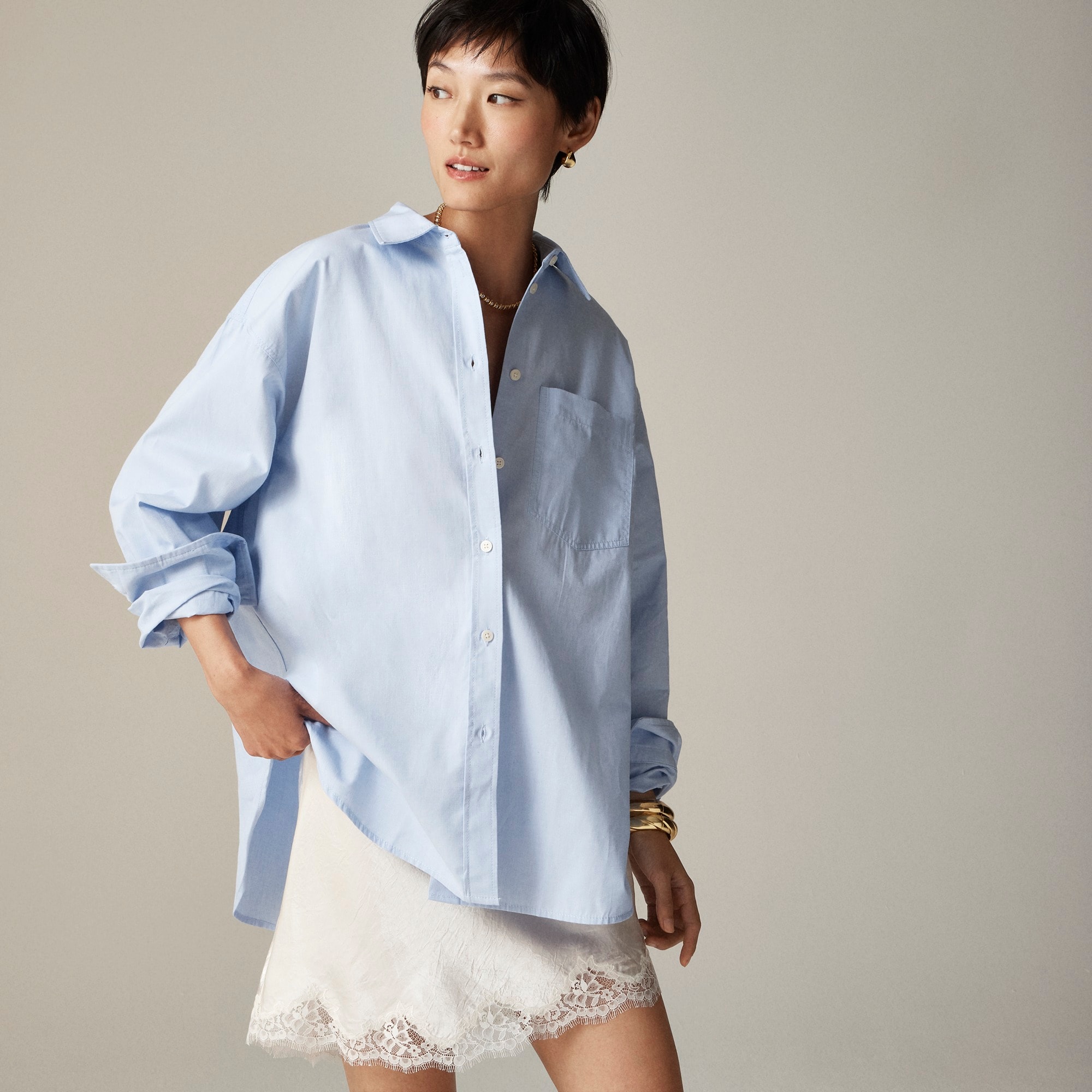 Étienne Oversized Shirt in Lightweight Oxford