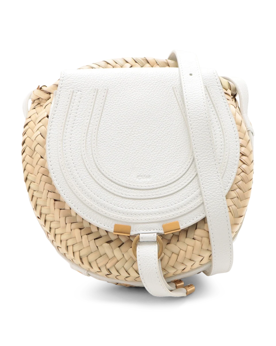 Pre-Owned Chloe Small Raffia Marcie Basket