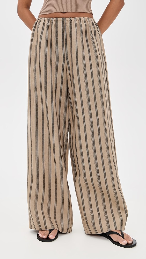 Staud Bonfire Linen Pants