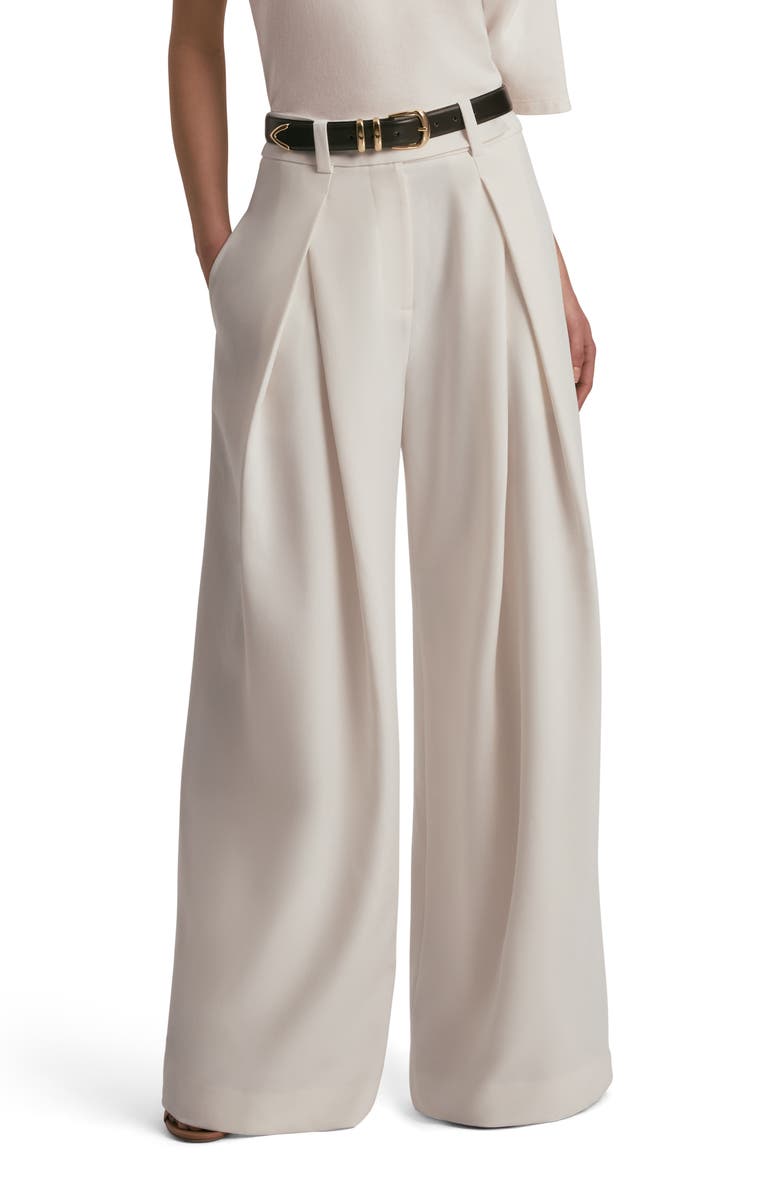 Pleated Wide Leg Pants
