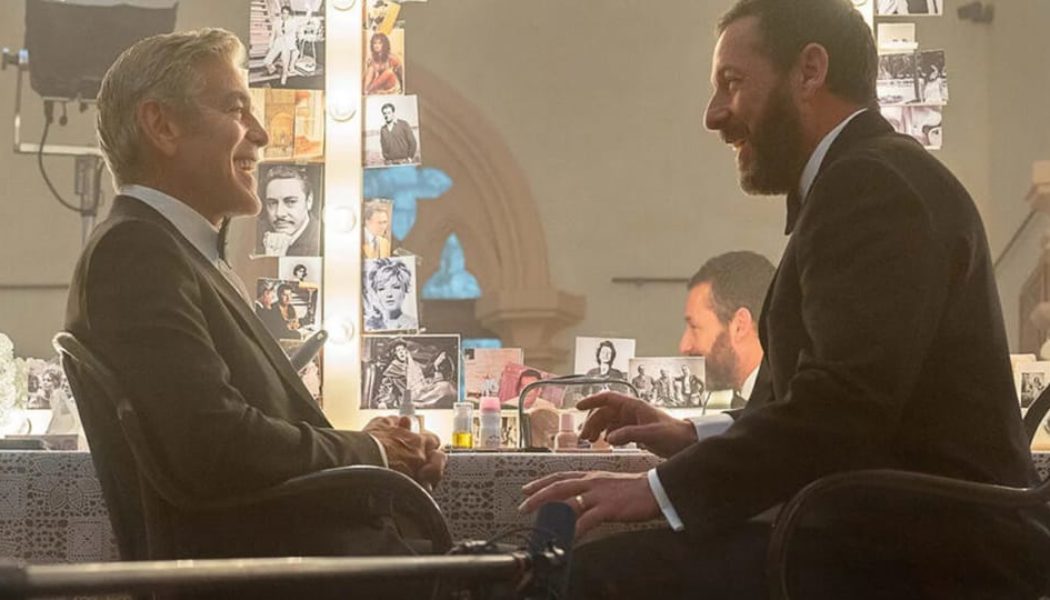 First Look Images of George Clooney and Adam Sandler in Netflix's 'Jay Kelly'